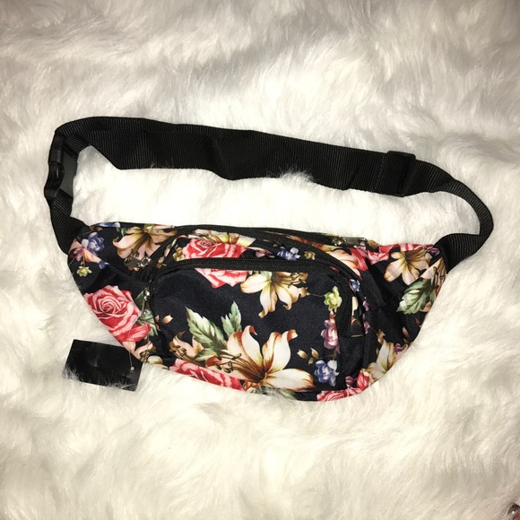 floral print fanny pack